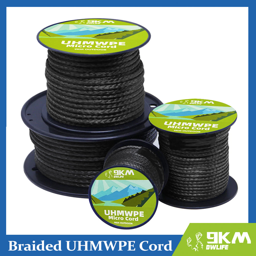 0.8~1.6mm UHMWPE Cord Spectra Line Hollow Braided UV-resistnce Outdoor –  9km-dwlife