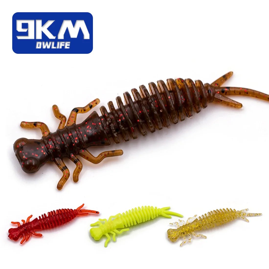 10Pcs Dragonfly Larva Lures 3g Soft Silicone Lures Cicada Larva