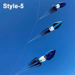 9KM 3m Squid Kite Line Laundry 30D Ripstop Nylon with Bag