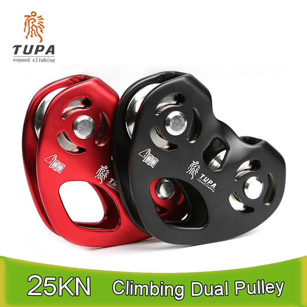 25KN Zip Line Cable Trolley Dual Pulley