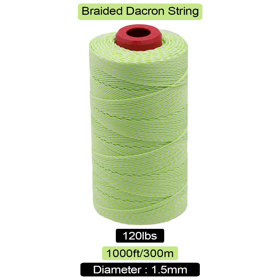 50lb - 120lb Braided Dacron Line