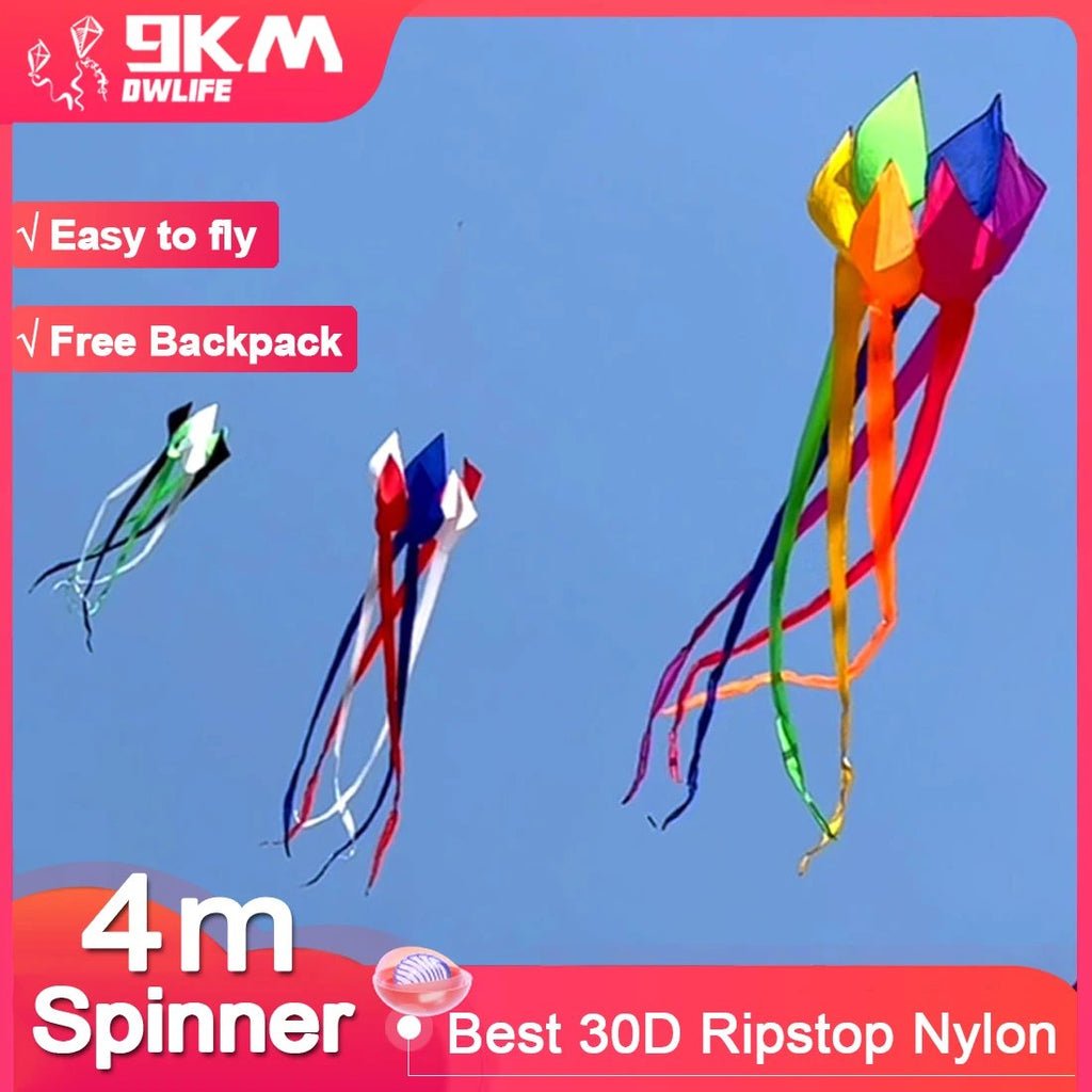 4m Windsock Spinner Turbine Line Laundry Pendant Soft Inflatable Show Kite 