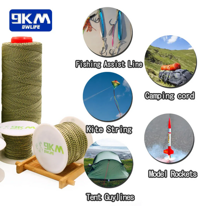 80lb-400lb Braided Kevlar Line (Small Roll)