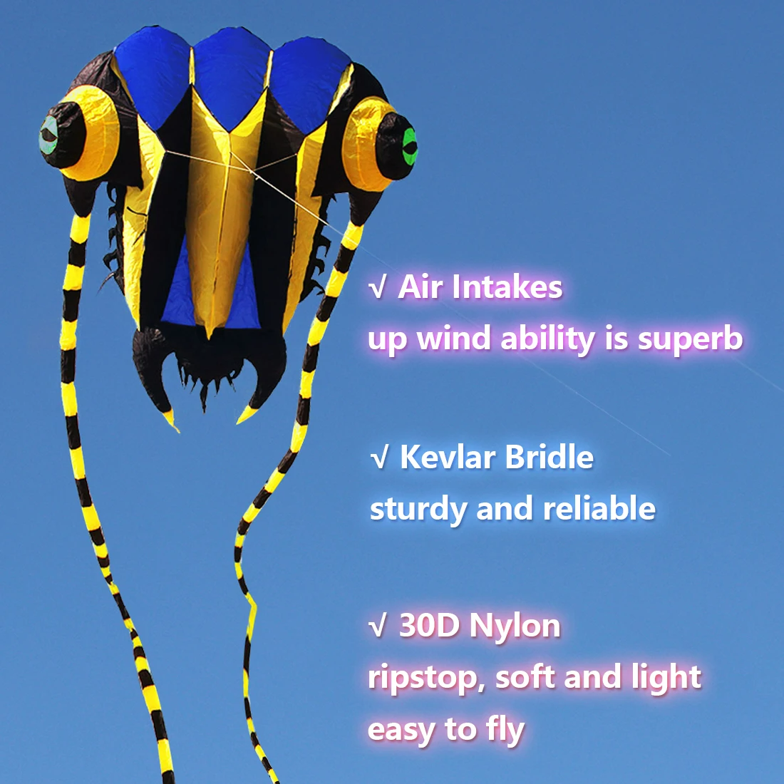 Trilobite Kite for Adults Flying Sport