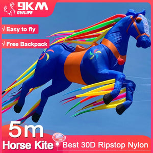 5m Horse Kite Soft Inflatable Line Laundry Kite 