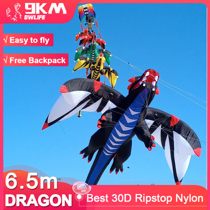 6.5m Dragon Kite Line Laundry Soft Inflatable Kite