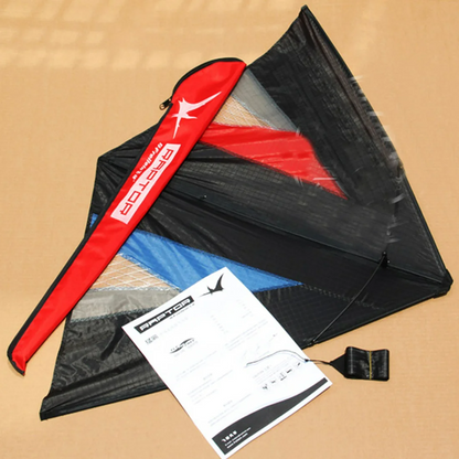 3.4ft White Zero Wind Circling Kite