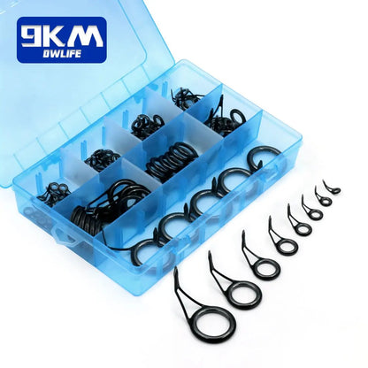 8~105Pcs Spinning Fishing Rod Guide Telescopic Rod Repair Kit Stainless