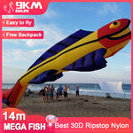 Lade das Bild in den Galerie-Viewer, 9KM 14m Mega Fish Kite Line Laundry Pendant Soft Inflatable Show Kite
