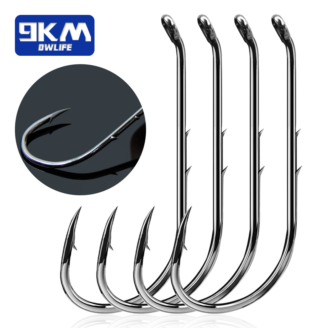 Fishing Hooks 9KM Baitholder Fishing Hooks 50~Live Bait Hook