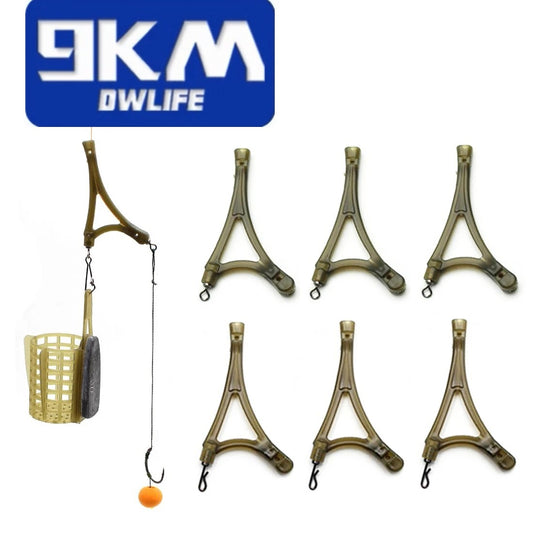 9KM Carp Fishing Accessories 10Pcs Anti Tangle System Break-away Spreader Bar For Method Feeder