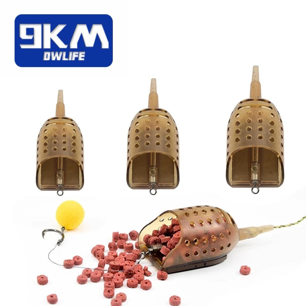 9KM Carp Fishing Accessories Carp Inline Pellet Fishing Feeder Boat Cage