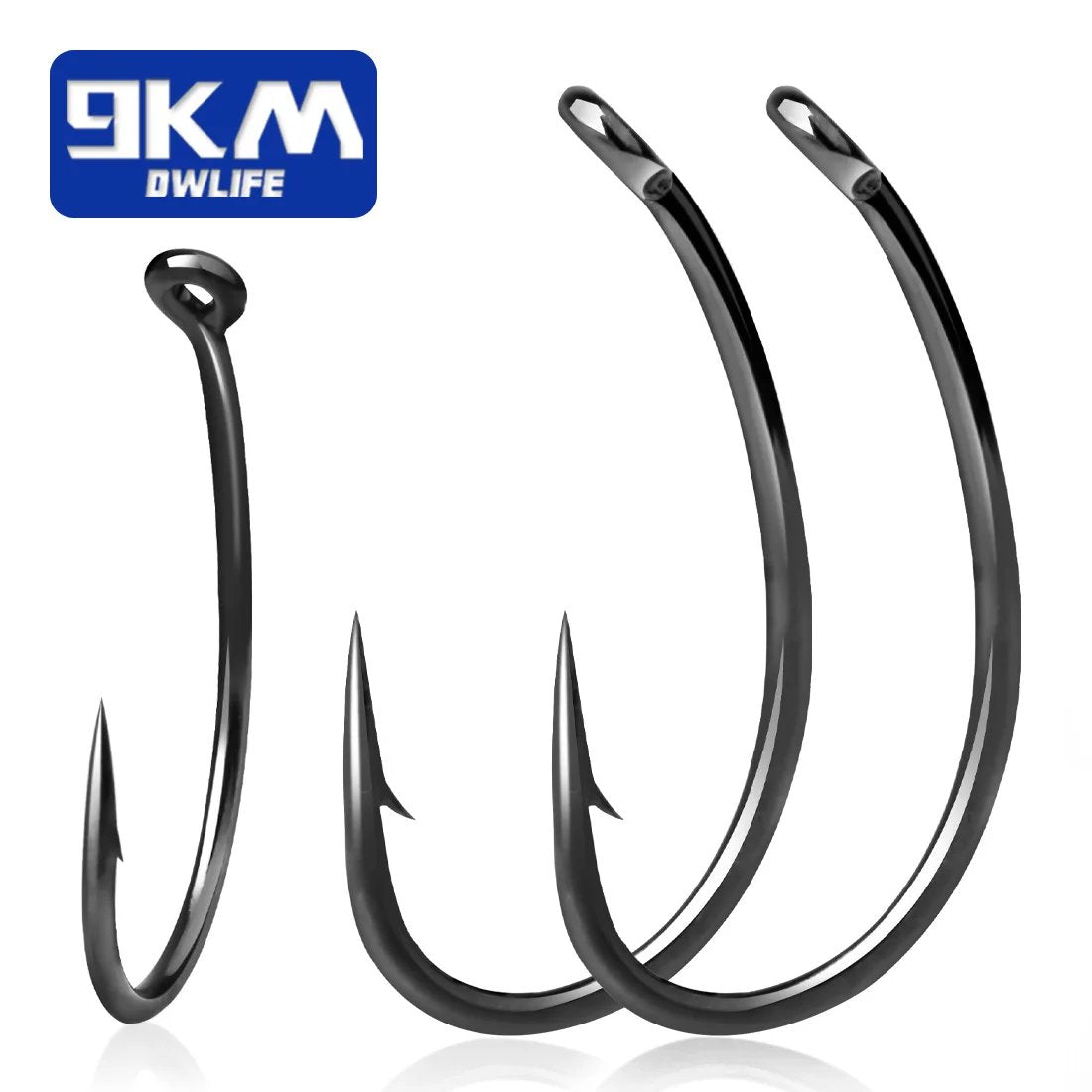 9KM Carp Fishing Hooks 50~200Pcs Barb Carp Hooks