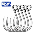 Lade das Bild in den Galerie-Viewer, 9KM Fishing Hooks 25Pcs Fishing Jigging Hook Carp Eye Worm Barbed Inline Hooks
