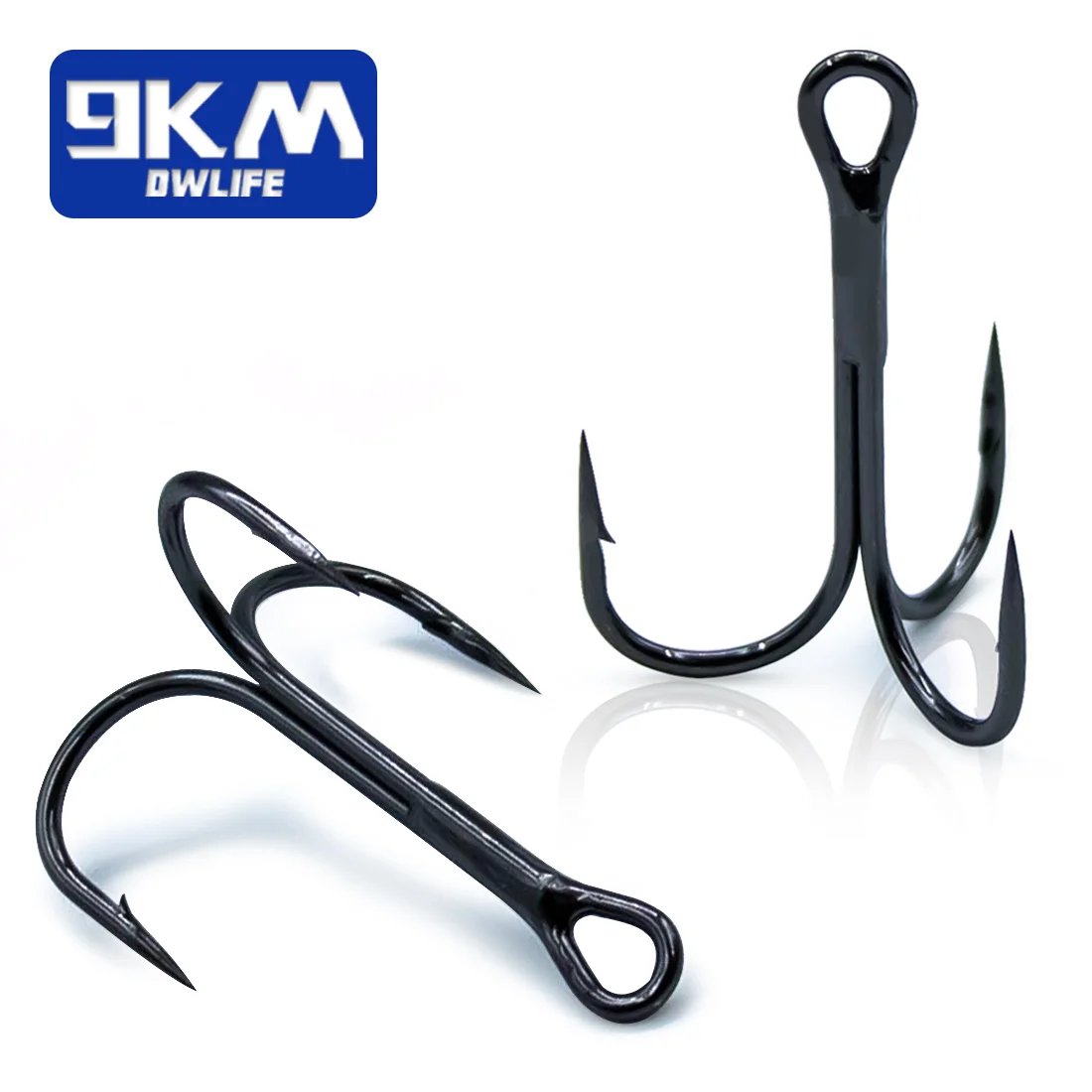 Freshwater Triple Fishing Hooks Set #1 Size 10 Pieces Fishing Accessories  High Carbon Steel Brabed Sharp Triple Hook Replacement Fishing Hooks on  Hard