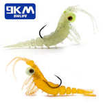 Lade das Bild in den Galerie-Viewer, 9KM Soft Shrimp Lures 7~8.5g Bass Lures Saltwater Shrimp Bait
