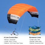 Lade das Bild in den Galerie-Viewer, 9KM Professional 2㎡-4㎡ 4 Line Power Kite Trainer Kite Traction Kite 100KG &amp; 180KGx20m Dyneema Flying Lines and Control Kits
