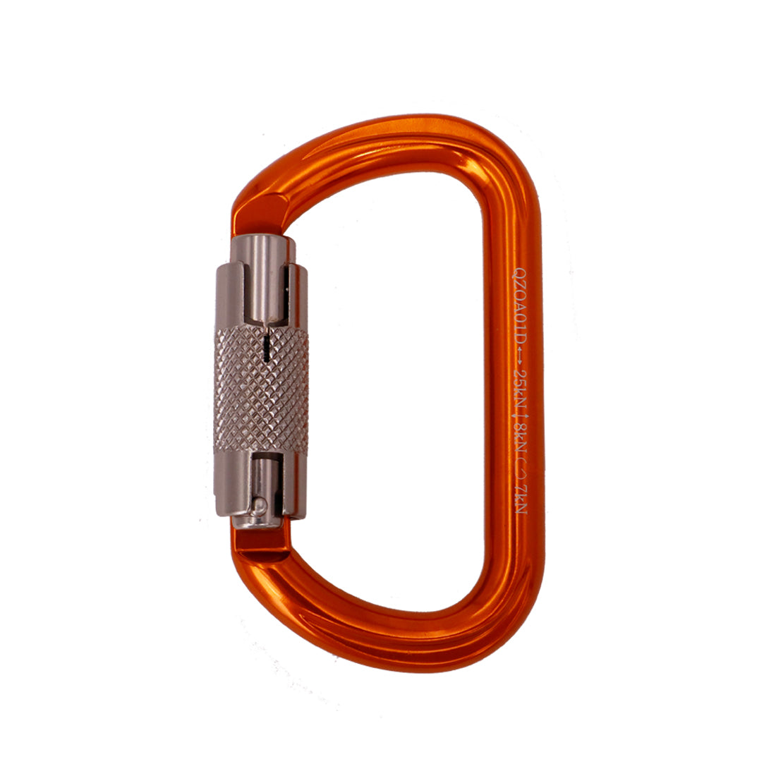 Aluminum Twist Locking Carabiner Oval Type