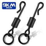 Lade das Bild in den Galerie-Viewer, Carp Fishing Snap Swivels 15~30Pcs Quick Change Swivel Solid Ring 
