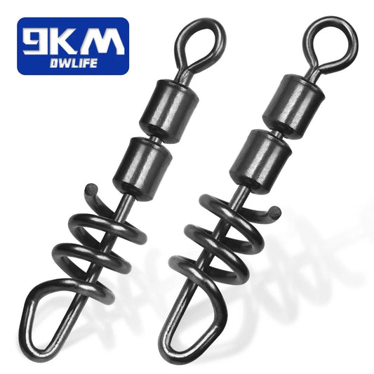 Fishing Corkscrew Swivels Snap 