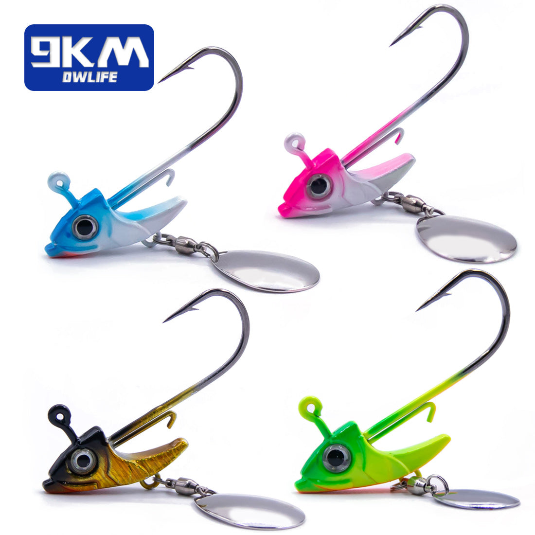 Fishing Jig Hook 7.5~15g Triangle Head Jig Barbed Fishing Hooks