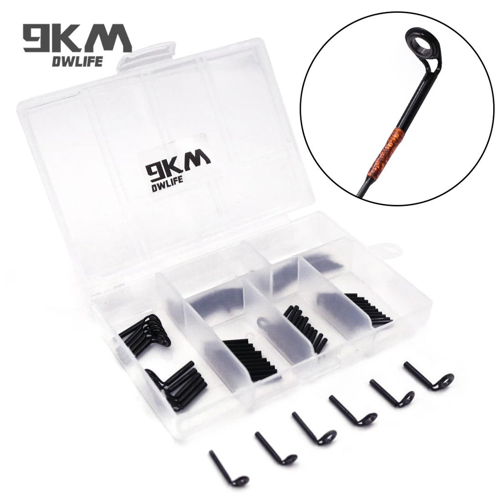 9KM Fishing Rod Tip Repair Kit Super Small Center Ring Tip Top MKT