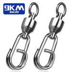 Load image into Gallery viewer, Fishing Swivels Snap Ball Bearing Swivel 25~100Pcs Stainless Split Ring
