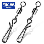 Load image into Gallery viewer, Fishing Swivels Snaps 50~200Pcs Fishing Rolling Swivel Barrel Snap
