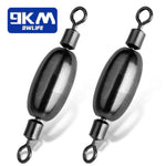 Lade das Bild in den Galerie-Viewer, Fishing Weights Sinkers with Inner Swivels 5~20Pcs Saltwater Fishing Swivel Egg Sinkers Weight Trolling Fishing Line Connector
