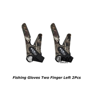 Single/Two Finger Fishing Gloves Anti-Slip Elastic Casting Line Throwing Fishing Rod Dedicated More Style Fingerless Camouflage