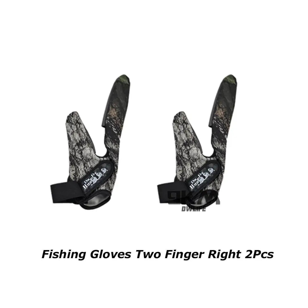 Single/Two Finger Fishing Gloves Anti-Slip Elastic Casting Line Throwing Fishing Rod Dedicated More Style Fingerless Camouflage