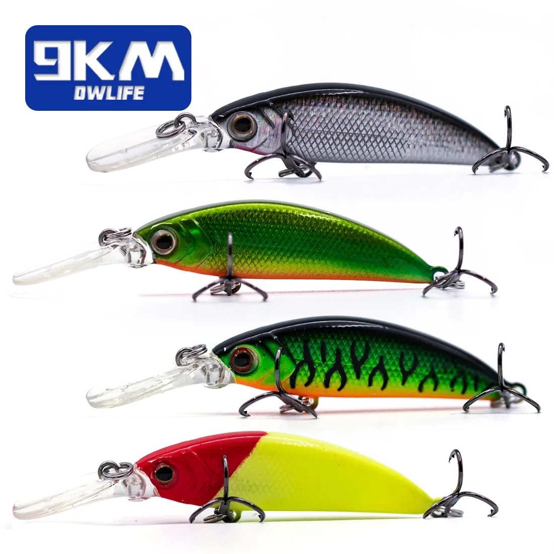 Hard Minnow Fishing Lures Deep Diving Crankbait Jerkbait Sinking Lures