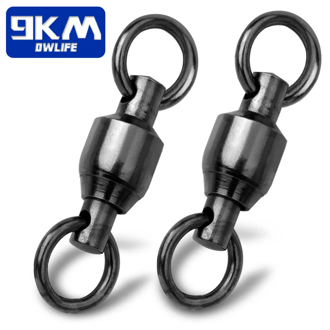 High Strength Solid Ball Bearing Black Swivels