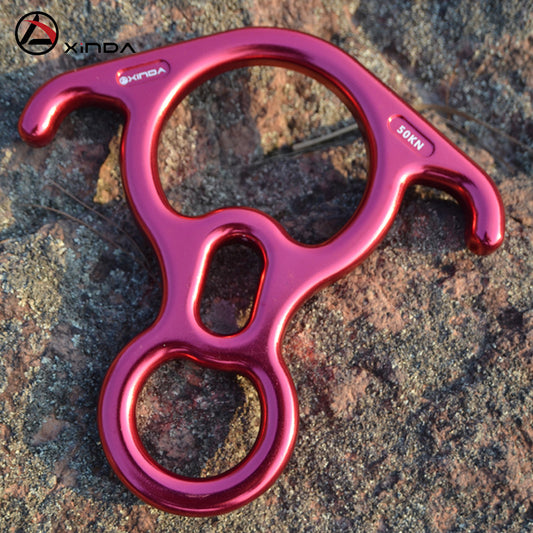 Horns Eight-shaped Ring Climbing Carabiner Descender