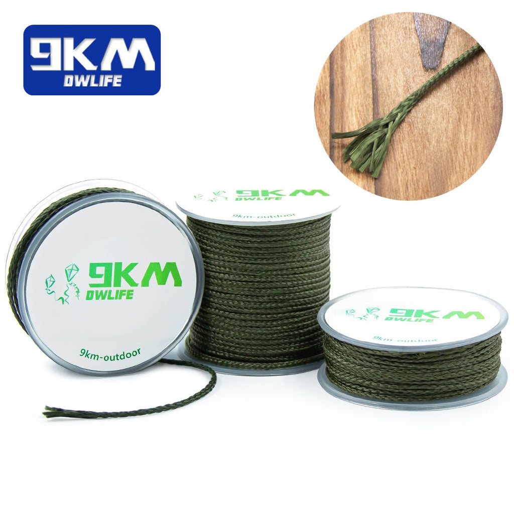 9KM DWLIFE Kevlar String Braided 300lb 500Ft Cord for Kite Flying Outdoor  Living Survival Rope General Purpose on a 