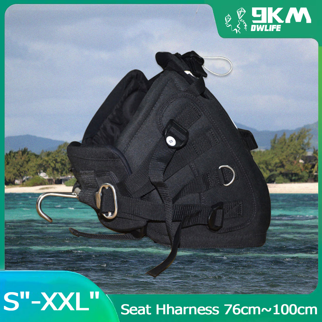 Kitesurfing Waist Harness 29in-39in