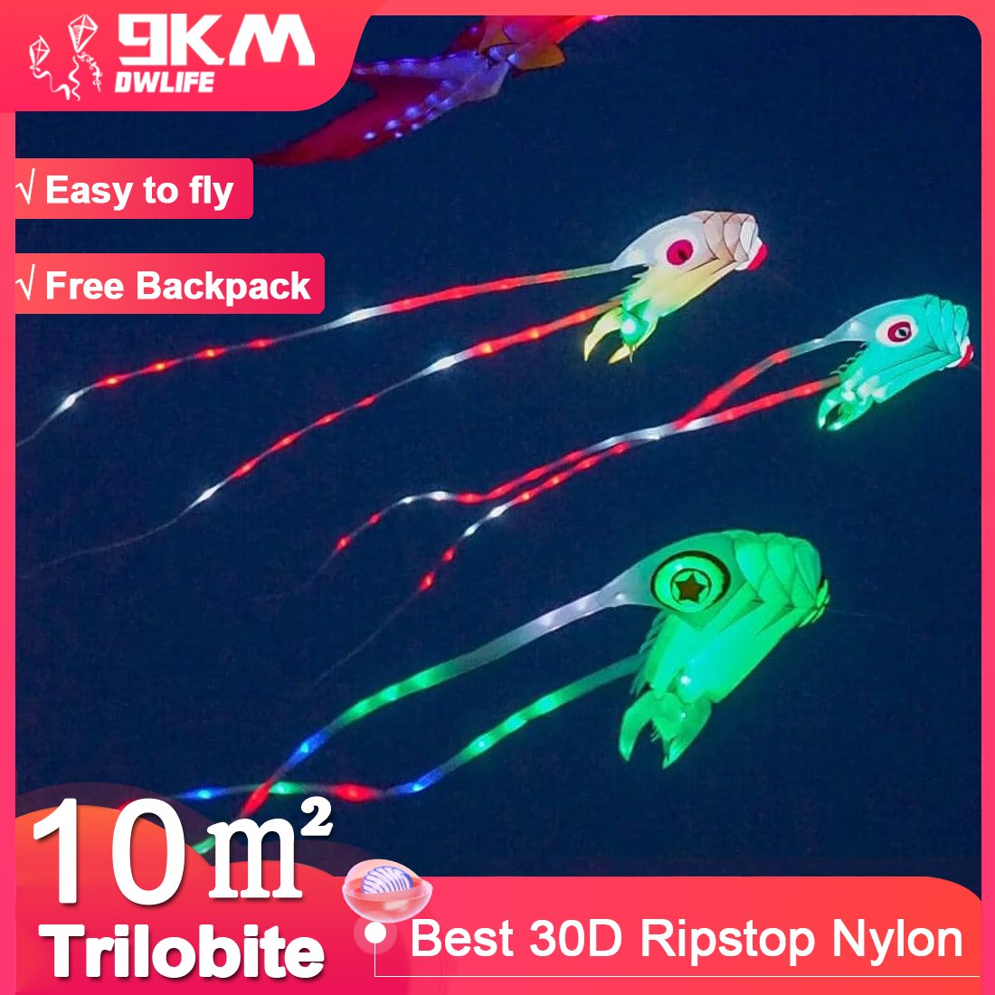 Led Trilobite Kite