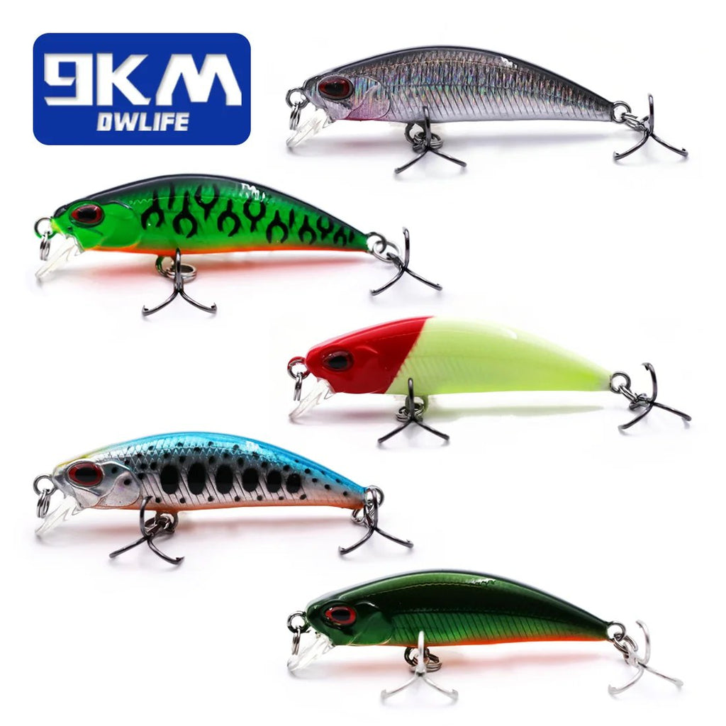 Mini Sinking Minnow Fishing Lures 6.5cm 3.9g Hard Bait Jerkbait Wobblers