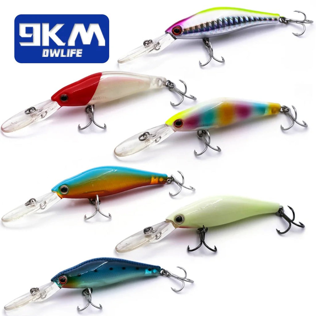 Minnow Lures 9cm 7.3g Diving Jerkbait Hard Bait