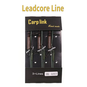 9KM Carp Fishing Accessories 3Pcs Helicopter Chod Leader Carp Leader Heli Rig Carp Fishing Equipment