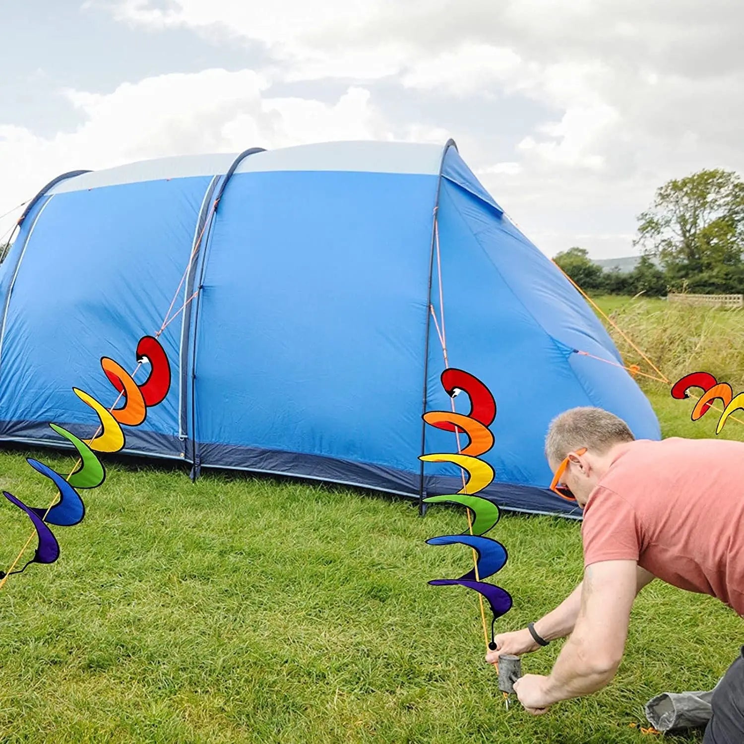 Rainbow Kite Tail Windsock Garden Decor