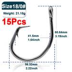 Load image into Gallery viewer, Giant Fishing Hook 18/0~28/0 Big Game Live Bait Hooks Stainless Steel Saltwater Fishing Circle Hooks Shark&amp;Swordfish&amp;Tuna Hook
