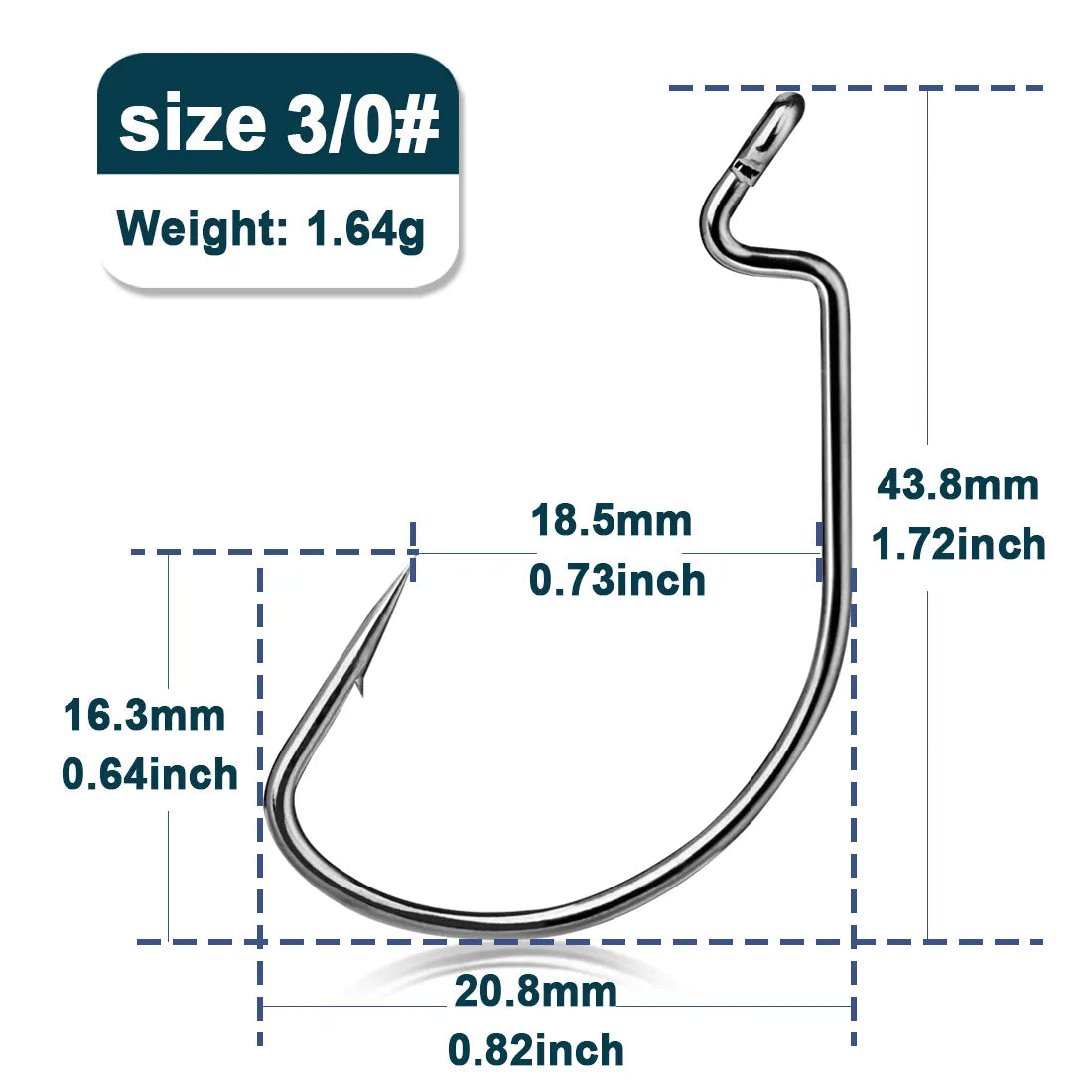 25Pcs EWG Hooks Bass Fishing Wide Gap Offset Worm Fishing Hooks Jig Carp Softjerk Texas Rig Hooks Saltwater Fishing Offset Hooks