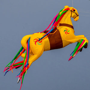 9KM 5m Horse Kite Soft Inflatable Line Laundry Kite 30D Ripstop Nylon with Bag for Kite Festival (Accept wholesale)