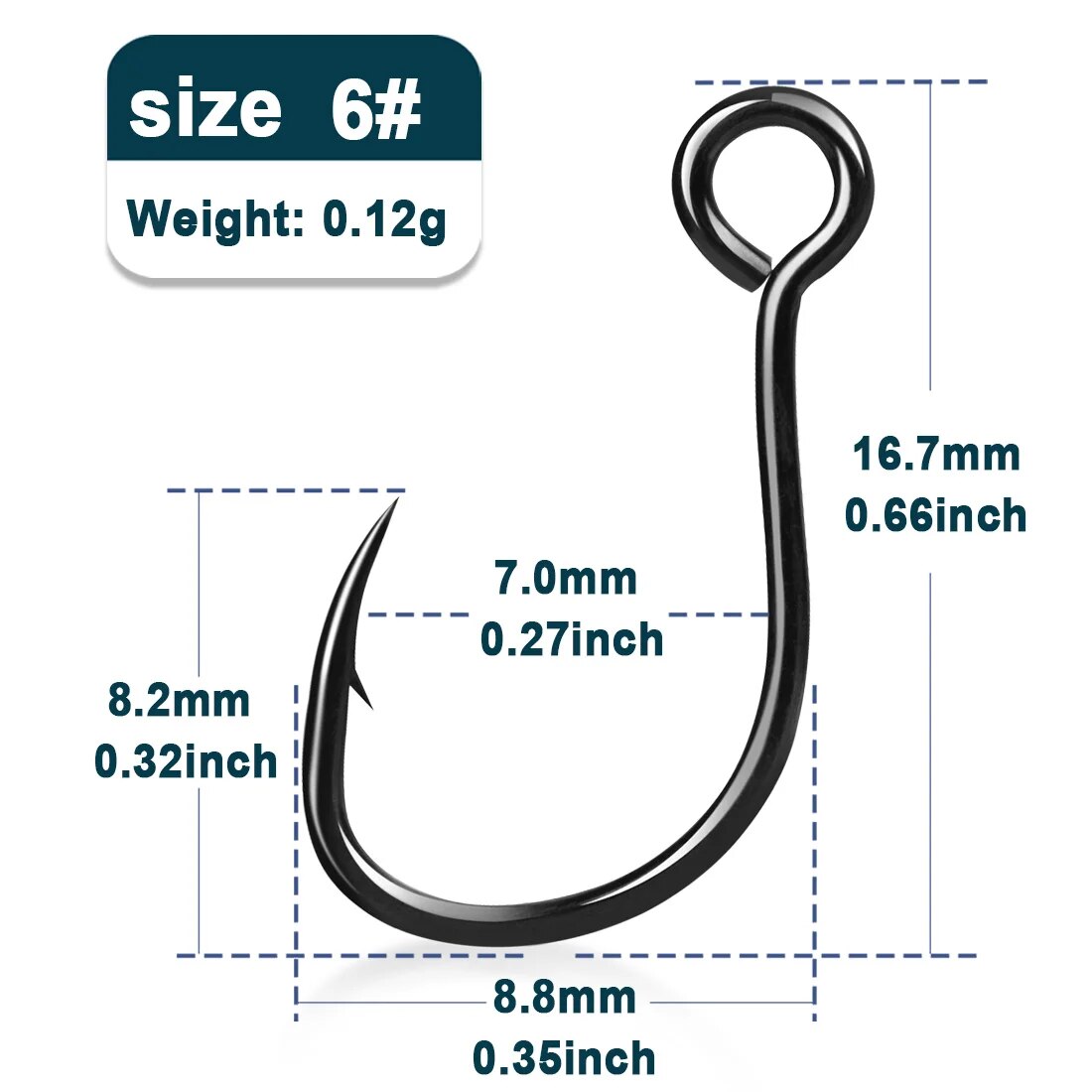 9KM Inline Single Hooks 50~200Pcs Siwash Hooks Saltwater Fishing Lures Replacement Hooks Strong Sharp Needle Point Ringed Eye