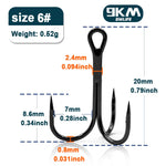 Load image into Gallery viewer, 9KM Fishing Treble Hooks High Carbon Steel Brabed Sharp Triple Hook Fishing Hooks on Hard Lures Saltwater Fishing Accessories
