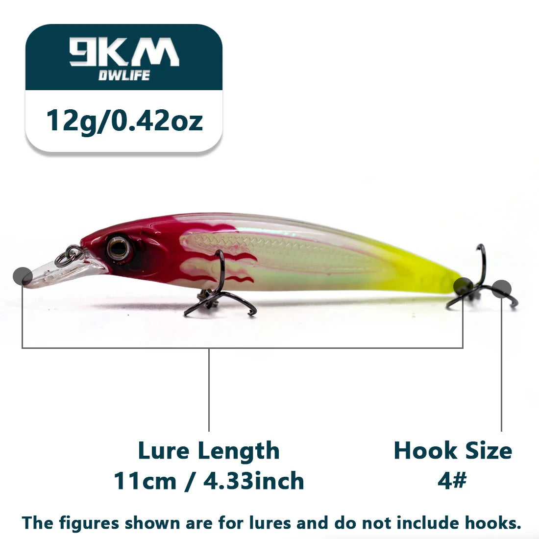 Hard Minnow Fishing Lures 8~11cm Jerkbait Bait Swimbait Fishing Walleye Lures Catfish Sinking Noctilucent Treble Hooks 5.3~12.5g