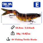 Lade das Bild in den Galerie-Viewer, Fishing Lures for Bass Trout Topwater Fishing Lure Multi Jointed Lifelike Swimbait Slow Sinking Hard Baits Freshwater Seawater
