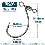 Lade das Bild in den Galerie-Viewer, Drop Shot Fishing Hooks Swivels Fishing in-line DropShot Rig Worm Hook 25~100Pcs High Carbon Steel for Carp Bass Perch Catfish
