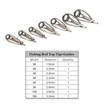 Load image into Gallery viewer, 3Pcs Fishing Rod Tip Repair Kit 1.8~3.2mm Gunsmoke Fishing Rod Building Stainless Steel Ceramics Ring Spinning Fishing Rod Guide

